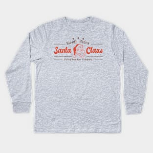 Santa Claus Sleigh Rides Kids Long Sleeve T-Shirt